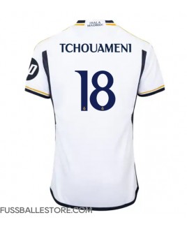 Günstige Real Madrid Aurelien Tchouameni #18 Heimtrikot 2023-24 Kurzarm